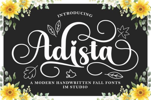 Adista Font: A Bold Script Typeface for Editorial Storytelling