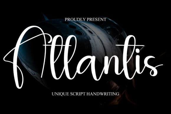 Atlantis Font: A Sweet Script for Handmade Labels and Printables