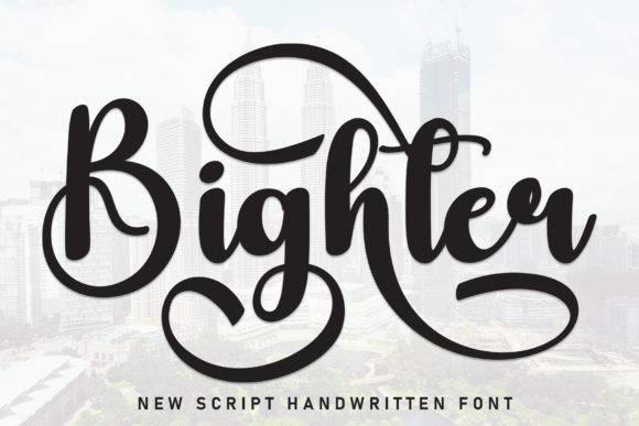 Bighter: A Handwritten Font That Brings Warmth to Editorial Design
