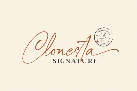 Clonesta Signature: A Handwritten Font That Elevates Digital Branding