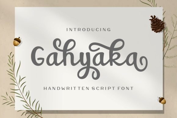Gahyaka: A Handwritten Font That Refines Brand Visuals