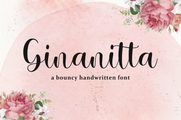 Ginanitta: A Modern Wedding Calligraphy Font for Editorial Design