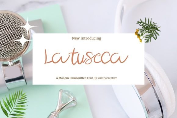 Latuseca Font: Perfect for Handmade Labels & Printables