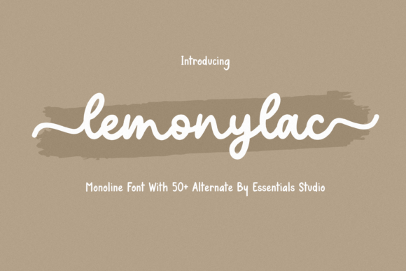 Lemonylac: A Modern Monoline Font Built for Campaign Design
