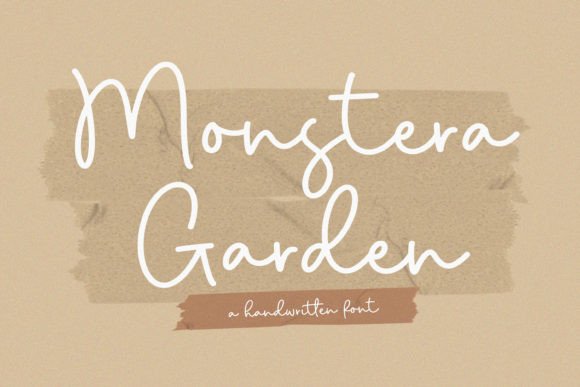 Monstera Garden: A Script Font That Brings Elegance to Your Small Business Branding