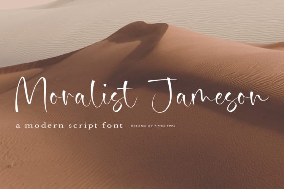 Moralist Jameson: The Script Font for Clean Editorial Publishing