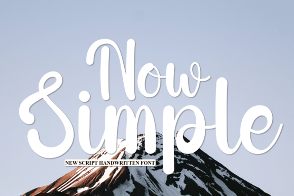 Now Simple Font: A Handwritten Typeface That Gives Your Small Business a Polished Look