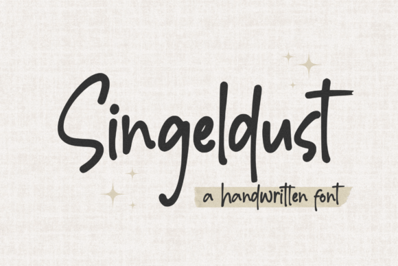 Singeldust: A Script Font That Brings Personality to Branding Work