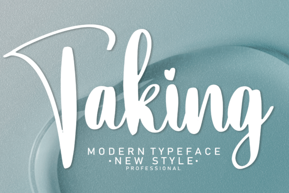 Taking: A Handwritten Script Font for Creative Makers
