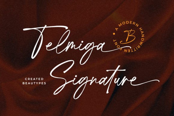 Telmiga Signature: A Handwritten Font That Elevates Small Business Branding