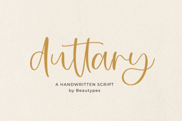 Testing Duttary Handwritten Font for a Real Web Design Project