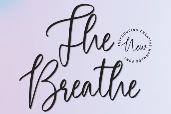 The Breathe Font: A Script Typeface for Thoughtful Editorial Design