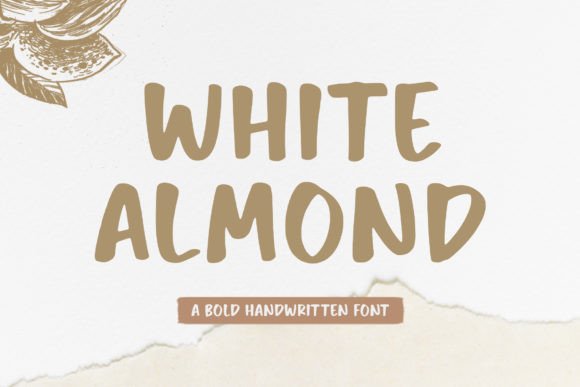 White Almond: The Handwritten Font That Brings Handmade Products to Life