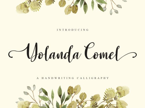 Yolanda Comel: A Calligraphic Script Font for Polished Branding